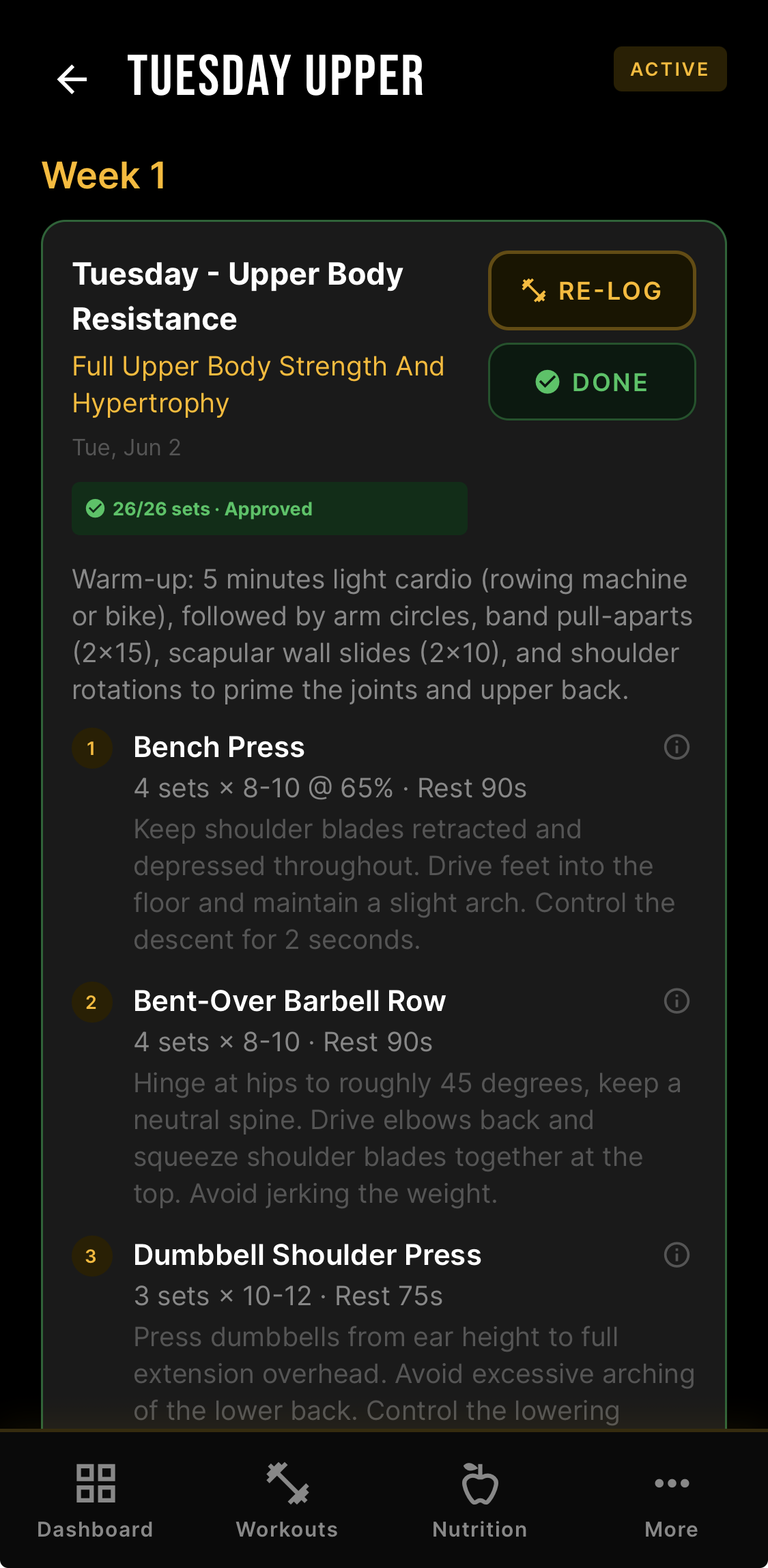 Training Plan